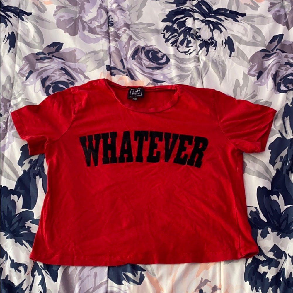 Red Stretchy Crop Top